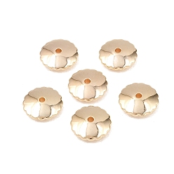 Золотистый Пластиковые шарики, цветок, золотые, 14x4.5 мм, отверстие : 2 мм