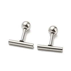 Нержавеющая Сталь Цвет Не тускнеют 304 серьги-гвоздики из нержавеющей стали, хрящевые серьги, колонка, цвет нержавеющей стали, 10x2 мм