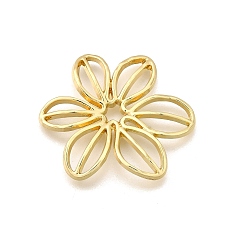 Цветок Подвески из сплава , золотые, полый, цветок, 28x31x3 мм, отверстие : 3x3 мм