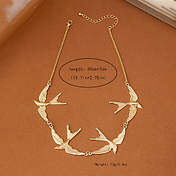 Золотой Ожерелья из звеньев сплава, кабель ожерелья цепи, глотать, золотые, 15.75 дюйм (40 см)