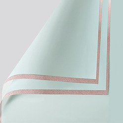 Бледно-бирюзовый Пномпень желейная пленка матовая пластиковая бумага оберточная бумага для цветов, полупрозрачная водостойкая бумага для цветочных букетов, diy crafts, бледные бирюзовая, 580x580 мм