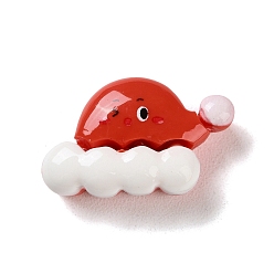 Hat Рождественская тема, непрозрачная смола, декодированные кабошоны, для изготовления ювелирных изделий, шляпа, 15x24x8 мм