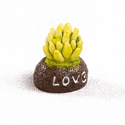 Желтый Смоляные фигурки для заливки миниатюрные украшения, аксессуары для домашнего кукольного домика с микро-ландшафтом, притворяясь опорными украшениями, желтые, 22x23 мм