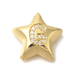 Letter G Стойка металлическая латунная микропрофилированная кубическая циркония подвески, долговечный, без кадмия и без свинца, буквы, реальный 18 k позолоченный, Буква G, 15.5x16.5x5.5 мм, отверстие : 3 мм