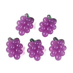 Dark Orchid Imitation Jelly Effect Acrylic Beads, Grape, Dark Orchid, 30x21x14mm, Hole: 3mm