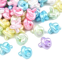 (52) Непрозрачная лаванда Непрозрачные АБС-пластиковые бусины, имитирующие жемчуг, узел, разноцветные, 17x14.5~15x13~13.5 мм, отверстие : 3 мм, Около 500 шт / 500 г