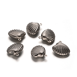 Нержавеющая Сталь Цвет Оболочки 304 подвески из нержавеющей стали, цвет нержавеющей стали, 19x19x7 мм, отверстие : 1.2 мм