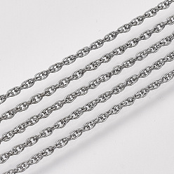 Черный Цвет Металла Паяные латунные покрытые железные веревочные цепи, с катушкой, металлический черный , 2.5x1.5x0.2 мм, около 328.08 футов (100 м) / рулон