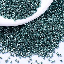 (DB1847) Дуракоат Гальваническая Темная Морская Пена Бусины miyuki delica, цилиндр, японский бисер, 11/0, (db 1847) оцинкованная темная морская пена duracoat, 1.3x1.6 мм, отверстия: 0.8 мм, около 10000 шт / мешок, 50 г / мешок