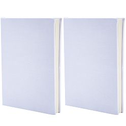 Белый 3шт. эластичные тканевые обложки для книг, прямоугольные, белые, 235x365x3 мм, внутренний диаметр: 142x40 мм