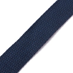 Midnight Blue Polyester Ribbon, Webbing Garment Sewing Accessories, Midnight Blue, 25mm, about 5yard/roll