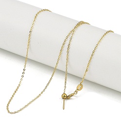 Золотой Ионное покрытие (ip) 304 ожерелья из нержавеющей стали с цепочками, регулируемые слайдер ожерелья для женщин и мужчин, золотые, 19.69 дюйм (50 см)