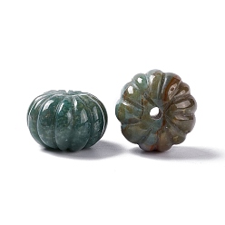 (RRHB277) Кристалл на подкладке из медово-бежевого цвета Природного индийского агата бисера, тыква, 25x18 мм, отверстие : 3.2 мм