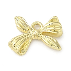 Золотой Стойки подвески обшивки сплава, без кадмия, без никеля и без свинца, бантом, золотые, 13x15.5x3 мм, отверстие : 1.8 мм