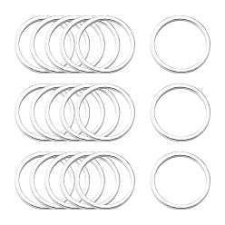 Серебро Латунные соединительные колечки, серебряные, 10x0.7~1 мм