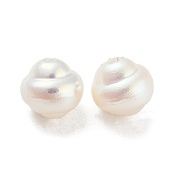 Blanc Perle d'imitation en plastique ABS, blanc, 10x9mm, Trou: 1.4mm