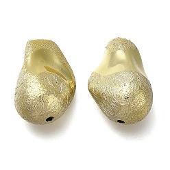 Champagne Gold УФ-покрытие ccb пластиковые бусины, текстура, самородки, шампанское золото, 21x15x12 мм, отверстие : 1.8 мм