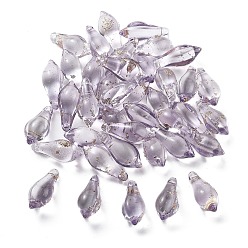 чертополох Бусины ручной работы бусины золотого песка, слеза, чертополох, 19x8 мм, отверстие : 1 мм