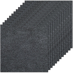Темно-Серый 12шт. квадратная самоклеящаяся полиэфирная лента для ковров, нескользящий ковер для гостиной, спальни, темно-серый, 300x300x4 мм, 12 шт / комплект