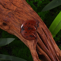 Mahogany Obsidian Natural Mahogany Obsidian Display Decorations, Home Decorations, Moon, 30x8mm