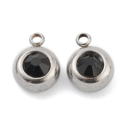 Реактивный Самолет 201 из нержавеющей стали амулеты горный хрусталь, очарование камня, плоско-круглые, цвет нержавеющей стали, струя, 12x9x5 мм, отверстие : 1.8 мм