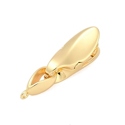 Настоящее золото 18K Латуни блокировки застежками, без кадмия, без никеля и без свинца, слеза, реальный 18 k позолоченный, 21x10x9 мм, отверстие : 1.5 мм