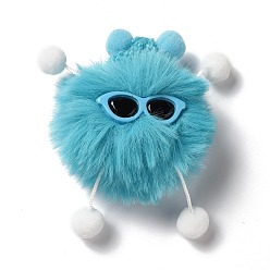 Темно-Голубой Мягкие брикеты из полиэстера имитирующие шерсть, эльфы, украшения, аксессуары, кукла с помпонами, брошь своими руками, пакет, носки, шарфы, глубокое синее небо, 82~92x76~80x46~52 мм