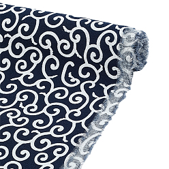 Черный Хлопчатобумажная ткань с рисунком облаков, товары для поделок своими руками, чёрные, 1000x1480x0.3 мм