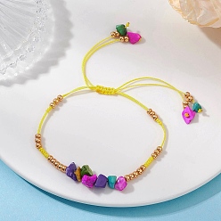 Синтетическая Бирюза Браслеты из плетеных бусин с синтетической крашеной бирюзой и круглыми бусинами рокайль Миюки, внутренний диаметр: 1-3/8~2-7/8 дюйм (3.45~7.4 см)