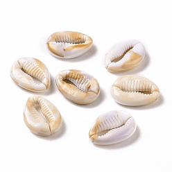 BurlyWood Acrylic Cabochons, Imitation Gemstone, Cowrie Shell Shape, BurlyWood, 18x13x4.5mm, about 735pcs/500g