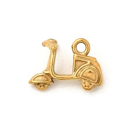 Motorbike 304 подвески из нержавеющей стали, золотые, мотоцикл, 11x16x10 мм, отверстие : 1.8 мм