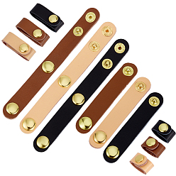 (52) Непрозрачная лаванда 6 шт. 6 стили кожаный кошелек-укоротитель с регулируемыми пряжками, укоротитель плечевого ремня сумки, золотые, разноцветные, 69~115x12.5~13x5~6 мм, 1 шт / стиль