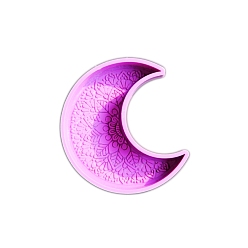 Луна Пищевые силиконовые формы, формы помады, для украшения торта поделки, цвет шоколада, конфеты, изготовление ювелирных изделий на основе смолы и эпоксидной смолы, фиолетовые, луна, 105x95x22.5 мм