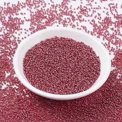 (RR324) Transparent Cranberry Luster MIYUKI Round Rocailles Beads, Japanese Seed Beads, (RR324) Transparent Cranberry Luster, 11/0, 2x1.3mm, Hole: 0.8mm, about 1100pcs/bottle, 10g/bottle