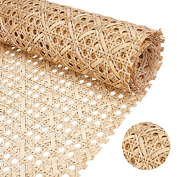 BurlyWood Natural Rattan Wicker, Solid Weaving Material, for DIY, Furniture Knitting, BurlyWood, 395~400x3.5mm, 1.5m/roll