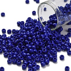 (48) Opaque Navy Blue Тохо 6/0 круглые бусины, японский бисер, (48) непрозрачный темно-синий, 4 мм, отверстие : 1.5 мм, Около 7570 шт / фунт