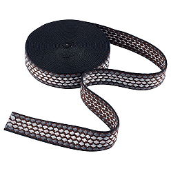 Кокосово-Коричневый 10 ярдов полиэстеровой жаккардовой ленты, для одежды платье швейные принадлежности, кокосового коричневый, 1-1/2 дюйм (38 мм)