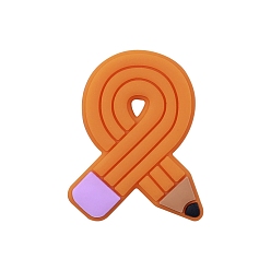 Pencil Пищевые экологически чистые силиконовые фокусные шарики, карандаш, 30x24 мм