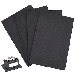 Black Self-adhesion EVA Foam Battery Protective Pad, Rectangle, Black, 297x201x5.5mm
