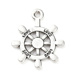 Argent Antique Pendentifs en alliage de style tibétain, barre, argent antique, 24x19.5x1.5mm, Trou: 1.8mm, environ373 pcs / 500 g