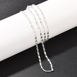 Посеребрённый 2Миллиметровые латунные цепочки в морском стиле для мужчин и женщин, 925 серебро покрытием, 17.95 дюйм (45.6 см)