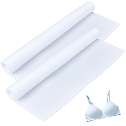 White Sponge Underwear Breast Pad, Bra Cup Pad, Square, White, 390~400x400~405x3mm