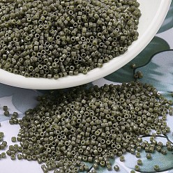 (DB2365) Окрашенный Непрозрачный Серо-коричневый Дуракоат Бусины miyuki delica, цилиндр, японский бисер, 11/0, (db 2365) непрозрачный окрашенный темно-серый, 1.3x1.6 мм, отверстие : 0.8 мм, Около 100000 шт / 500 г