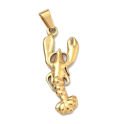 Другие 304 подвески из нержавеющей стали, с 201 защелкой из нержавеющей стали на поручнях, золотые, ионное покрытие (ip), Cray, 34x13x2.6 мм, отверстие : 5.6x3.7 мм