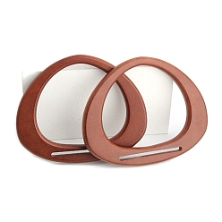 Коричневый Деревянные ручки, принадлежности для изготовления сумок своими руками, треугольные, коричневые, 15x12.5 см