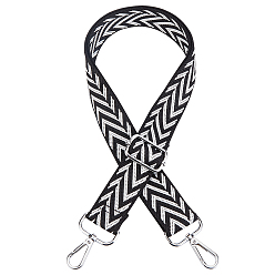 Платина Регулируемый ремешок из хлопка, с поворотными застежками из легкого золотого сплава, для аксессуаров для замены сумок, платина, 80~140x3.7x1 см