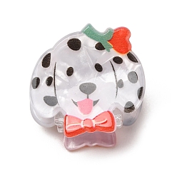 Colorful Acrylic Claw Hair Clips, Dog, Hair Accessories for Girls & Women, Colorful, 25x26x18mm