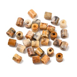 Сумасшедший Агат Природных сумасшедшие бисера агат, колонка, 9~9.5x8.5~9.5 мм, отверстие : 3.5 мм