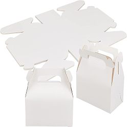White Paper Box, Food Packaging Box, Rectangle, White, 3-1/2x6-1/2x5-7/8 inch(9x16.5x15cm)