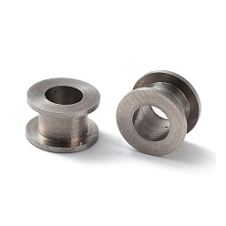 Нержавеющая Сталь Цвет Не тускнеет 303 бусины из нержавеющей стали, колонка, цвет нержавеющей стали, 6.5x4 мм, отверстие : 3.5 мм